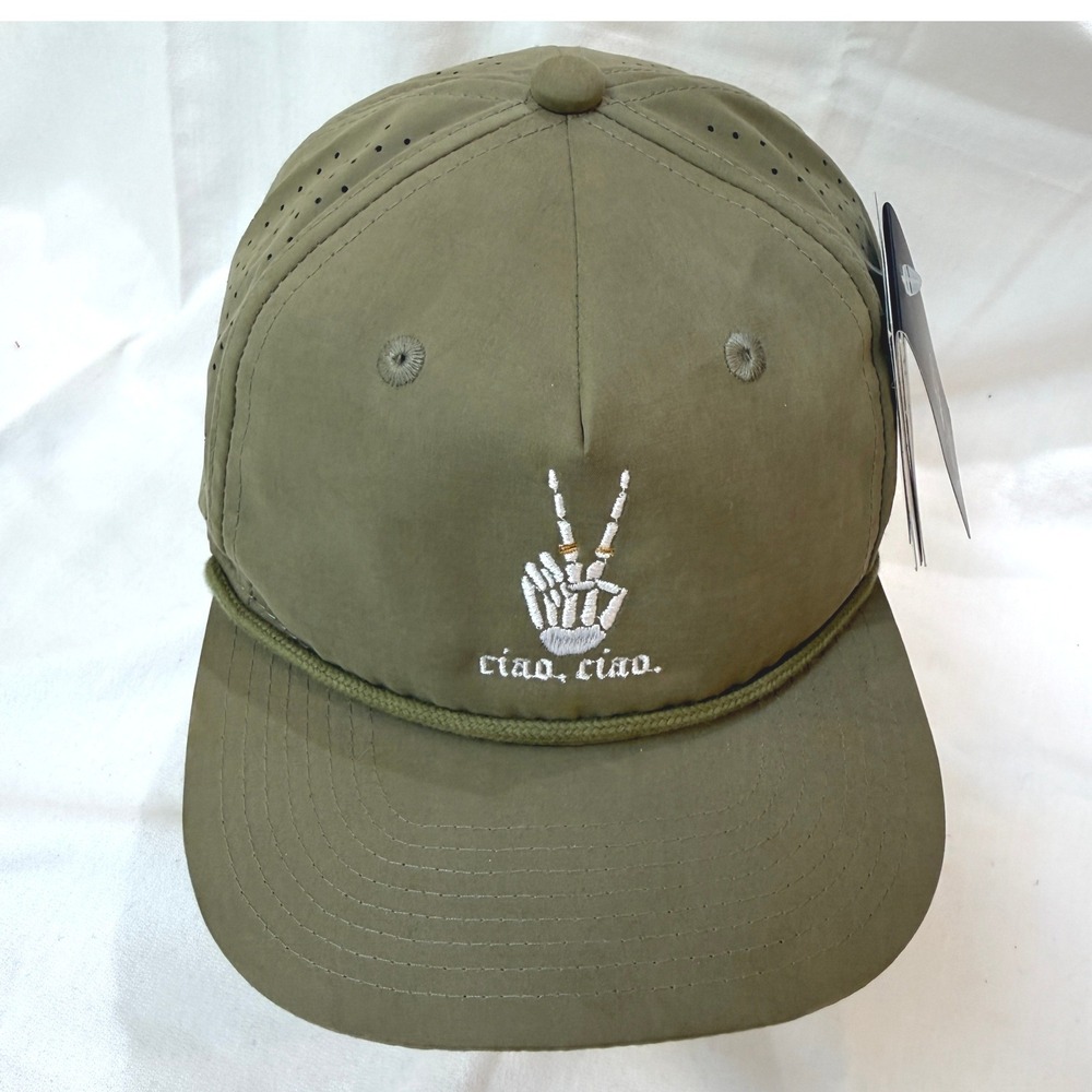 Decky Performance Hat Men OSFM Olive Green NWT Thermotrol Skeleton Ciao Ciao